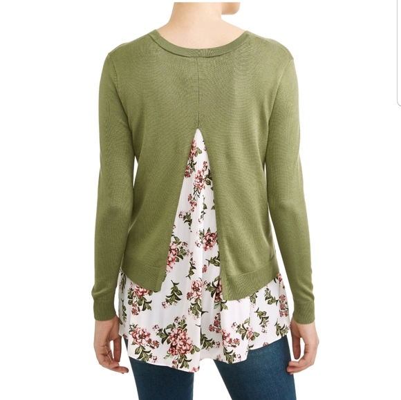 Women's Two-fer sweater - Picture 1 of 3